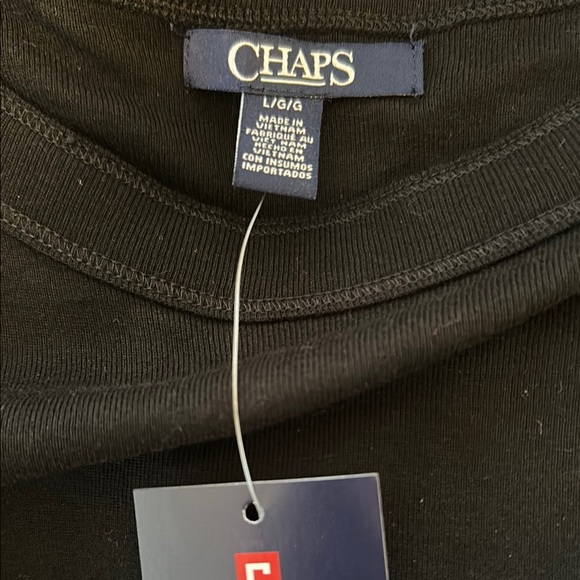 Chaps Black Women's Top with braided sleeves NWT - Picture 4 of 6